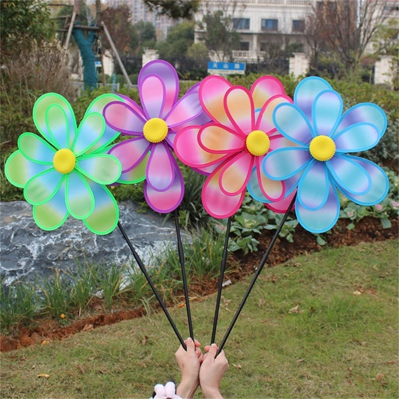 Camping Picnics Windmills Eye Catching Colorful Wind Spinners Suitable for Outdoor Enjoyment Garden Lawn Yard Decoration