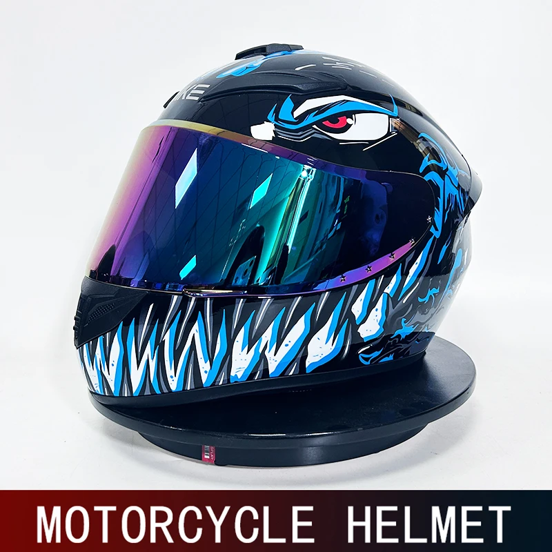 Full helmet motorcycle imitation men's and women's knight couple helmet four seasons anti-fog kart helmet cruise pedal motorcycl