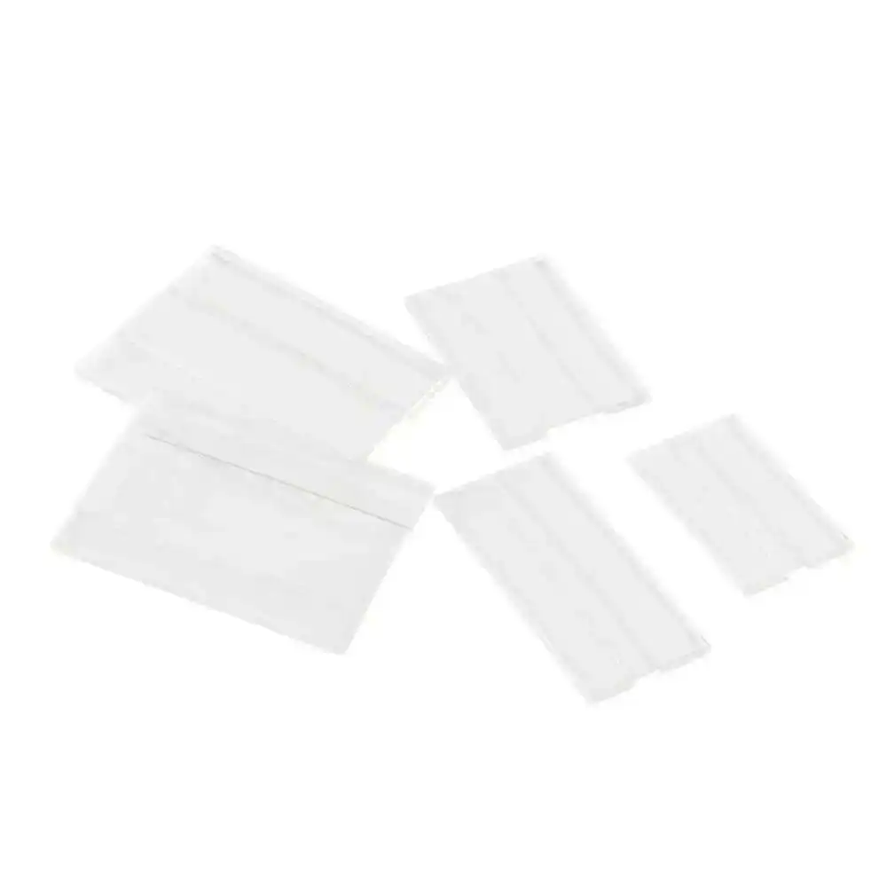 C Shape Acrylic Crystal Clear Price Tag Clip Sign Card Holder Table Desk Top Menu Display Label Racks Info Ticket Frame Flat