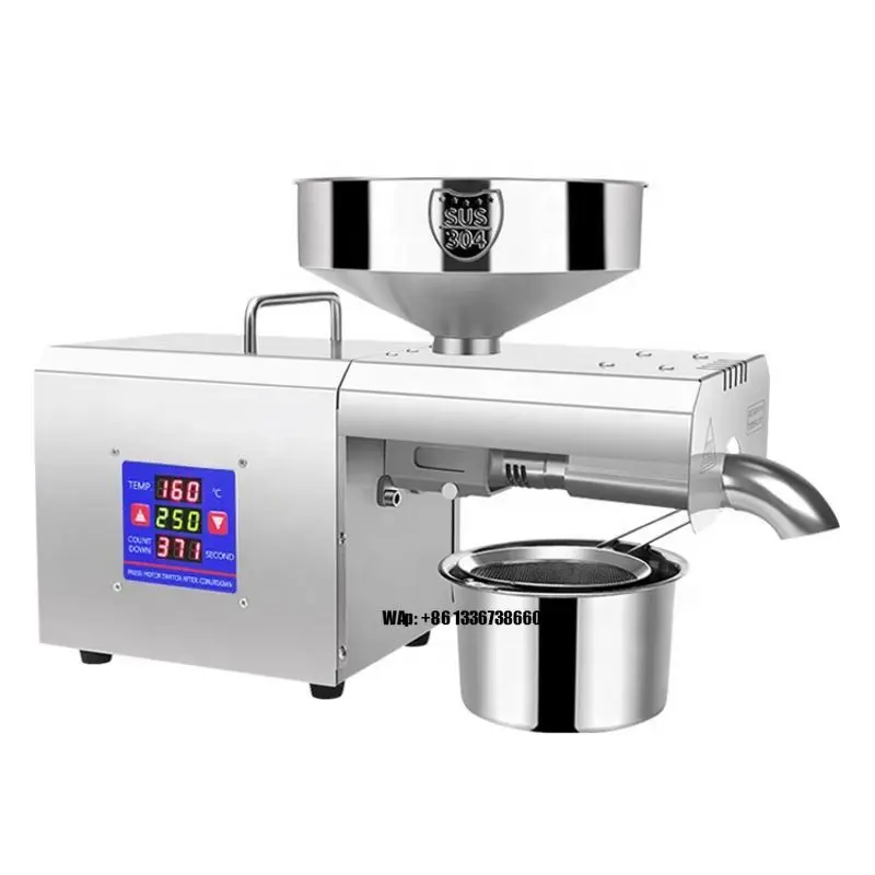 Hot Selling Coconut Processing Mini Oil Press for Sunflower Sesame Seed Oil Extraction
