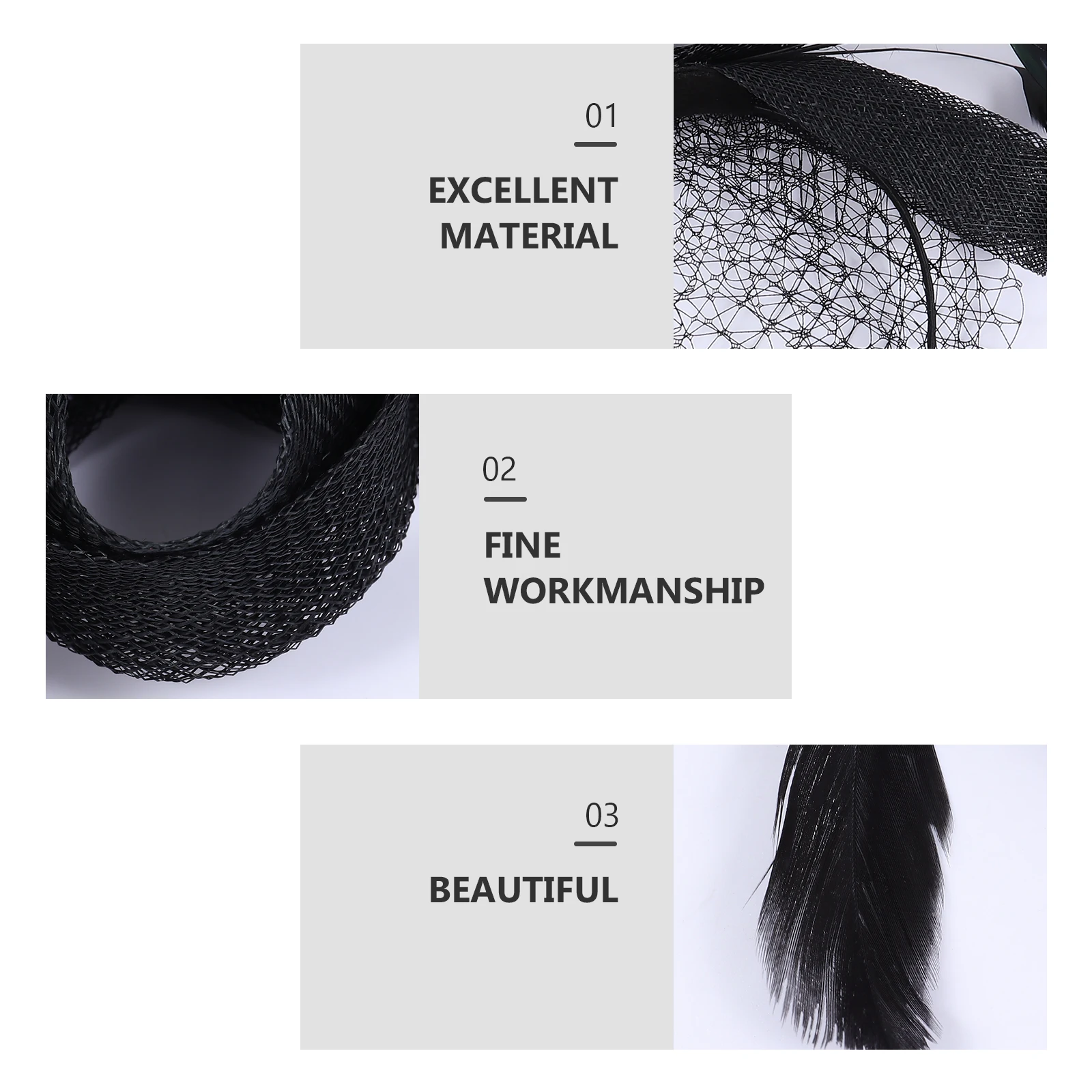 

BanquetHeadbandMeshHairAccessoriesWomenWeddingBowsFeatherHeaddressCosplayHairbandPartyDecorPhotoProp LightweightSteel