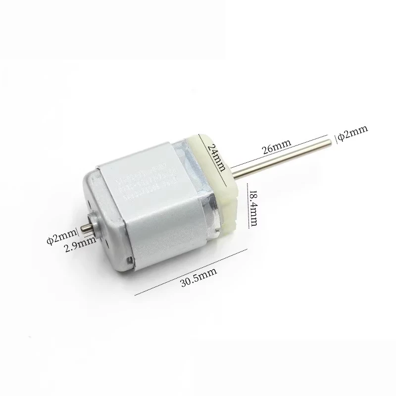 Standard FP280-KD/22125 Mini 24mm Electric Motor DC 12V 12800RPM Long Reversed Shaft Car Door Lock Rearview Mirror Repair Motor