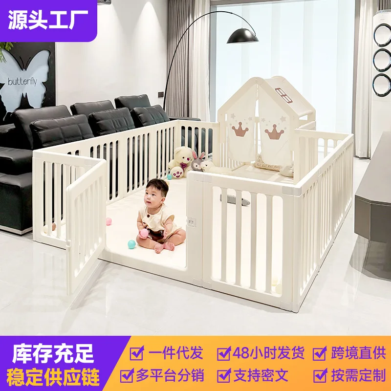 Indoor Home Living Room Baby Children Crawling Ground Games Protective Crawling Mat Fence Baby Ground 3