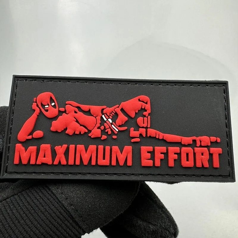 Anime Merchandise Deadpool Arm Patch Soft Rubber Sticker Creative Clothes, Shoes, Hats, and Backpacks Personalized Velcro Patch view 2