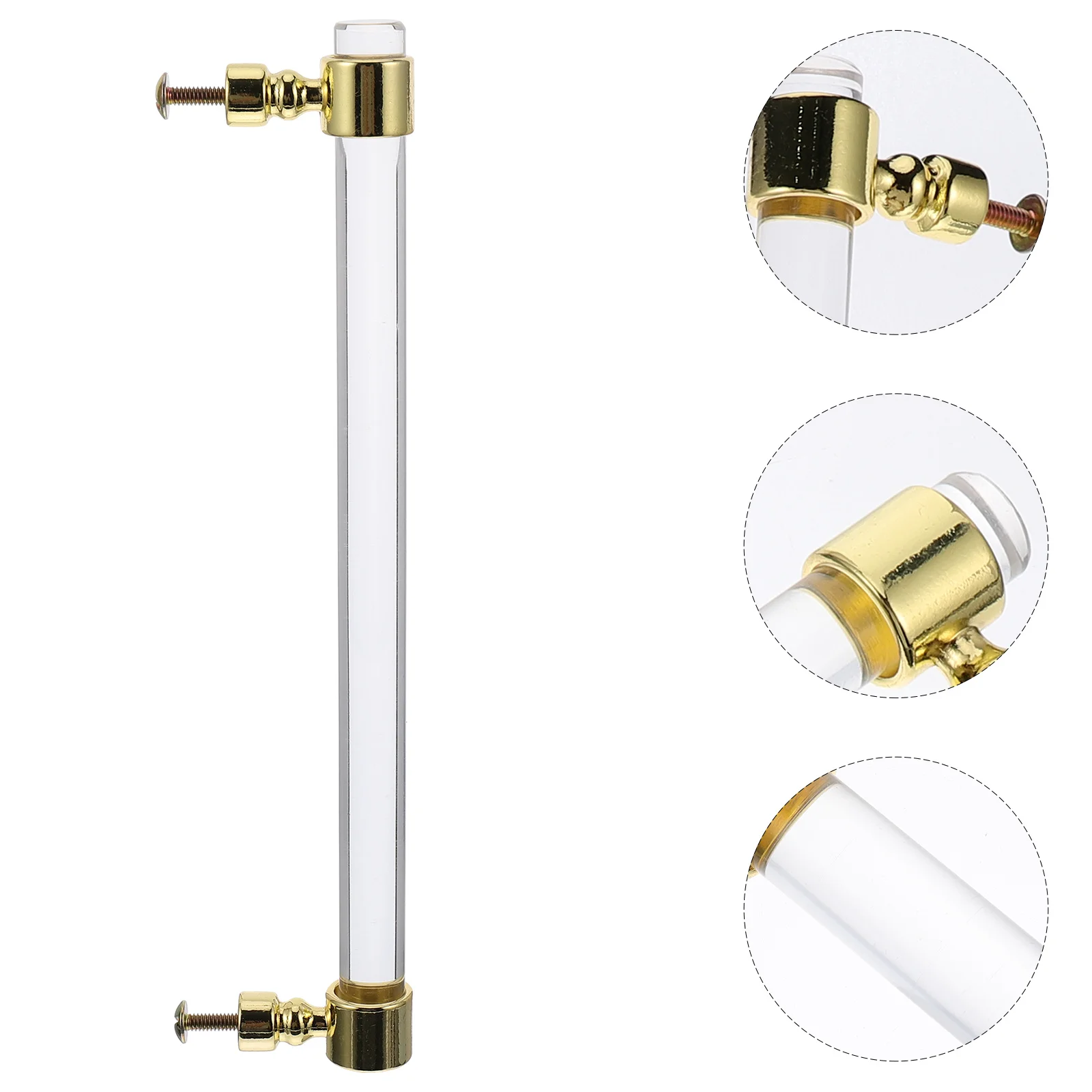 

1Pcs Crystal Acrylic Door Knobs Smooth Round Design Fingerprint Resistant Cabinet Pulls for Drawer Chest of Drawers Handle