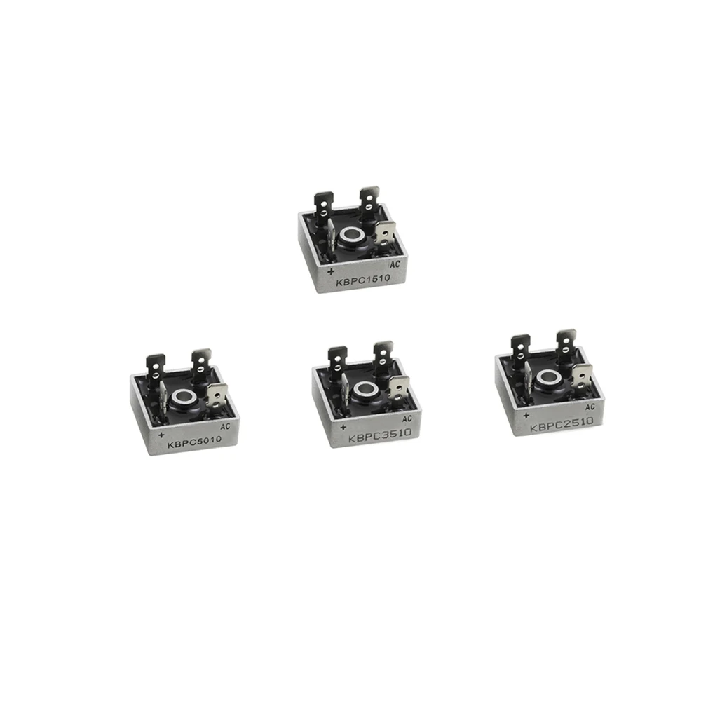 1PCS/LOT KBPC5010 KBPC1510 KBPC2510 KBPC3510 15A 25A 35A 50A 1000V Diode Bridge Rectifier New Good Quality Chipset