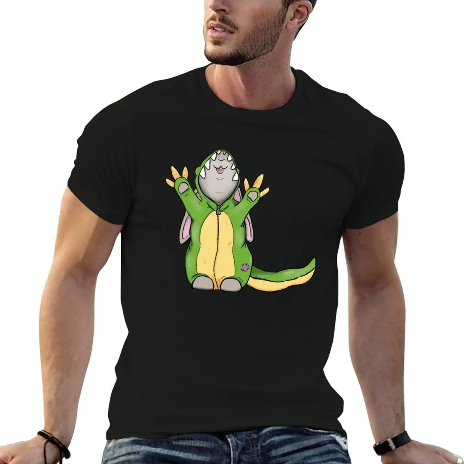 Dinosaur rabbit T-Shirt anime t shirts vintage clothes fitted t shirts for men