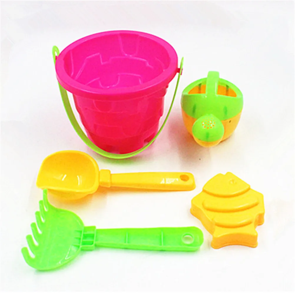 Kids Beach Castle Bucket Spade Shovel Rake Water Tools Kids Beach Sand Tool Toys