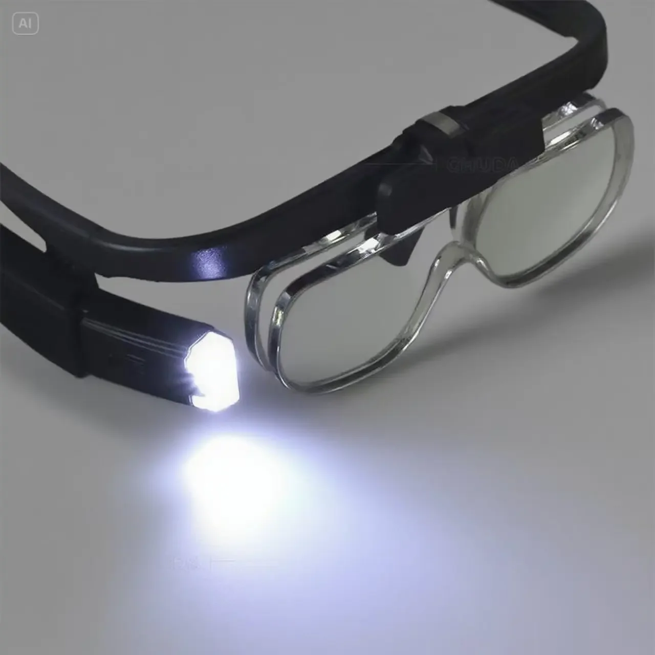 Coloring and painting tool, glasses style LED magnifying glass TOO-98