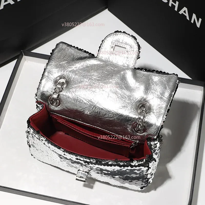 حقيبة كتف نسائية جديدة على شكل سلسلة كاجوال بسيطة ومجوهرات جلدية كروس مزينة بملمس عالي الجودة وخفيف الوزن