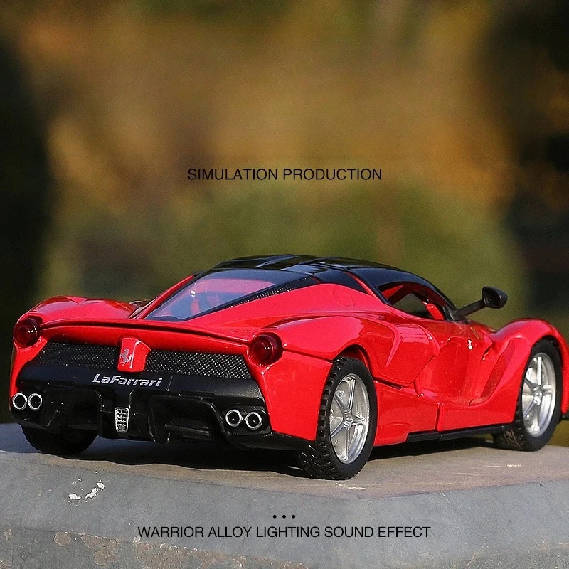 

1:32 игрушка Laferrari, игрушечный сплав, литье под давлением и игрушечный транспорт, миниатюрные весы, автомобильные игрушки для детей