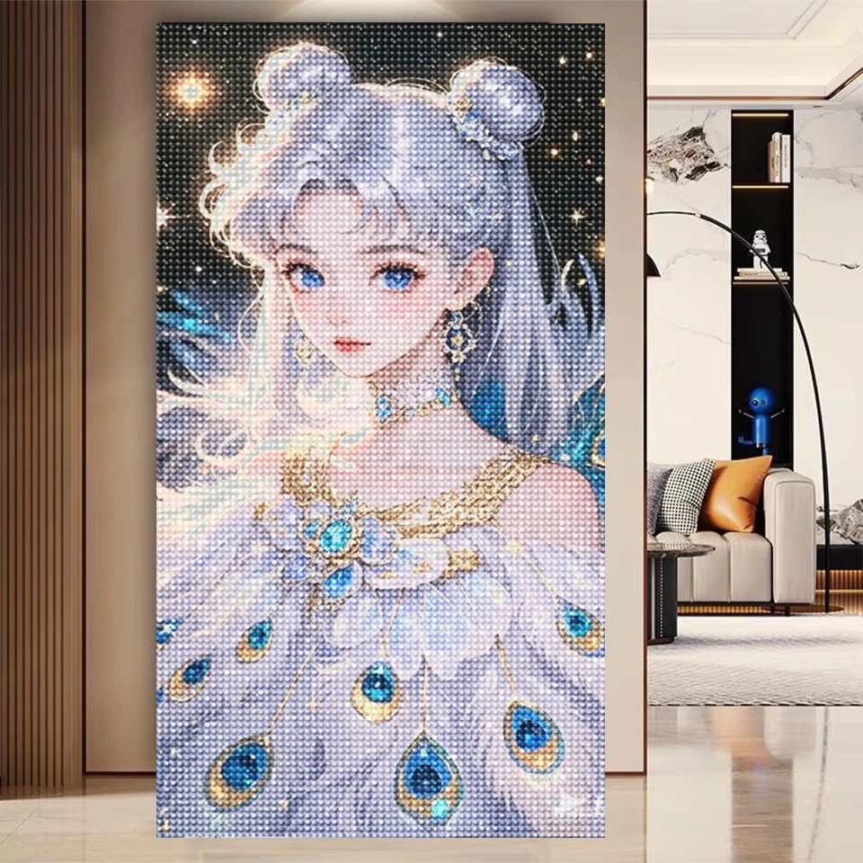 Amazing Anime Princess 5D DIY Diamond Painting Full Diamond Mosaic Embroidery Cartoon portrait Friend Gift Home Decor Big Size