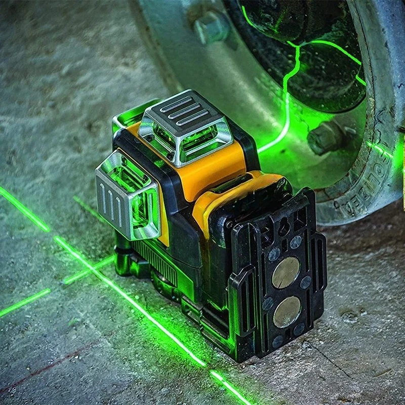 12V lithium battery green light level, line marker, rangefinder, wall sticker, plastering DW089LG portable