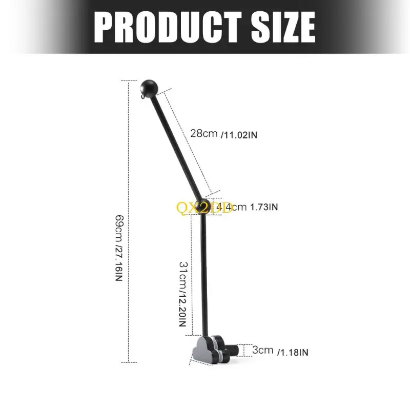 Supporto mobile per lettino per bambini in legno naturale QX2D con design a forma nuvola per stimolazione visiva Staffa da