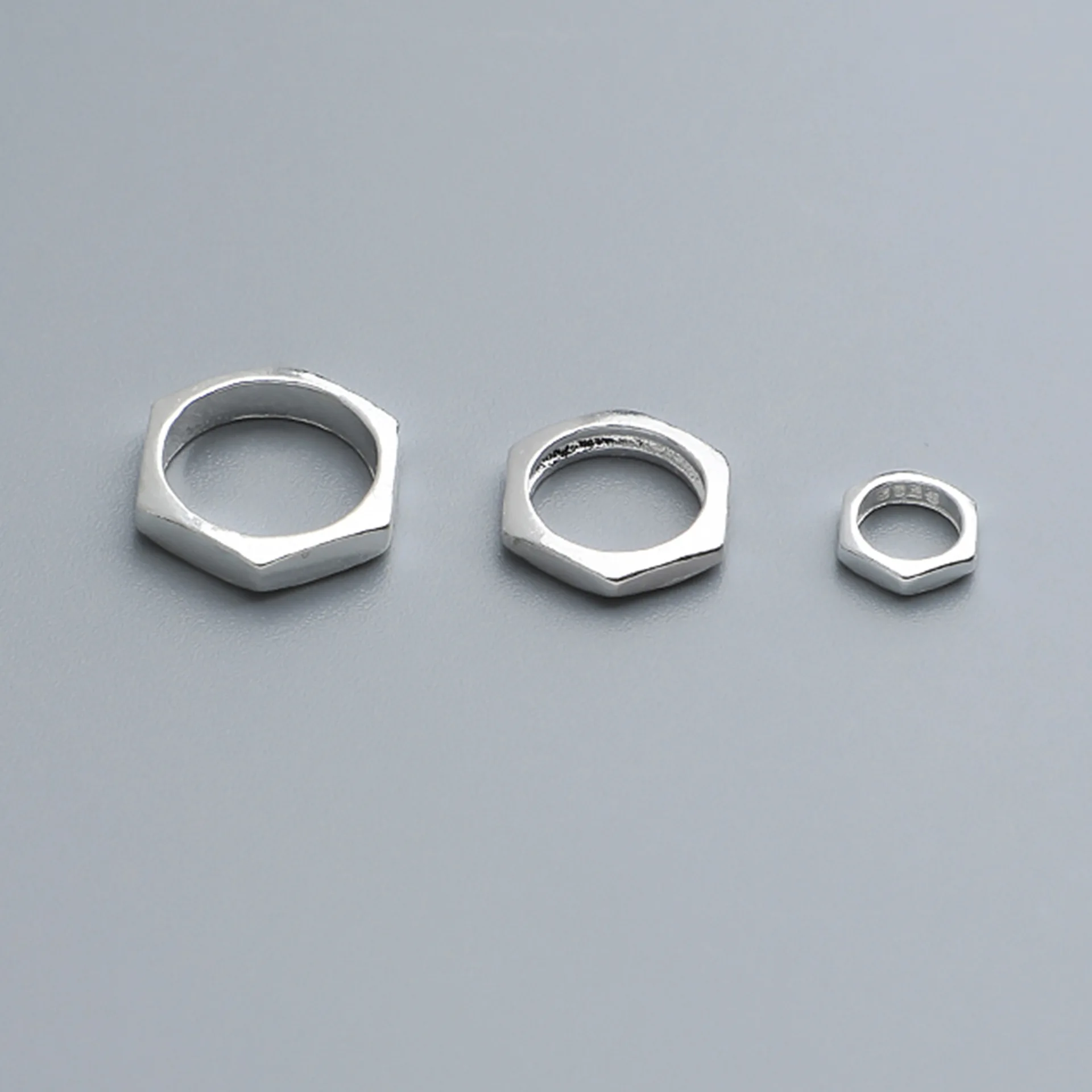 1pc/Lot 925 Sterling Silver Hexagram Beads Spacer Frame Fit 4/6/8mm Earrings Bracelets Encircle Cover Silver Beads DIY Jewelry