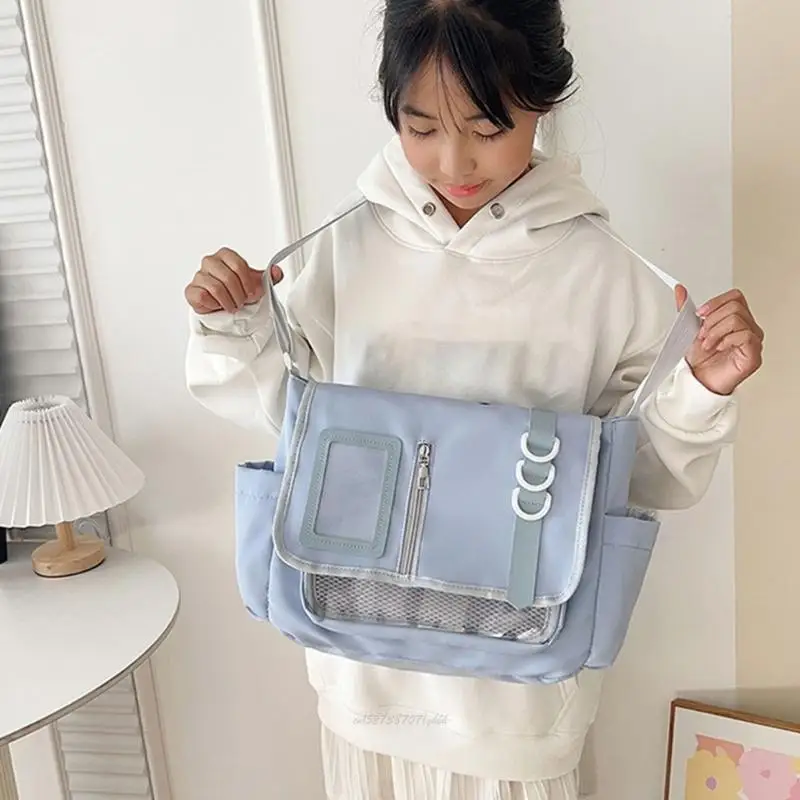 

X5XA Stylish Shoulder Bag Japanese Styles Crossbody Bag Lovely Itabag School Bag Harajuku Bag for Pin Display