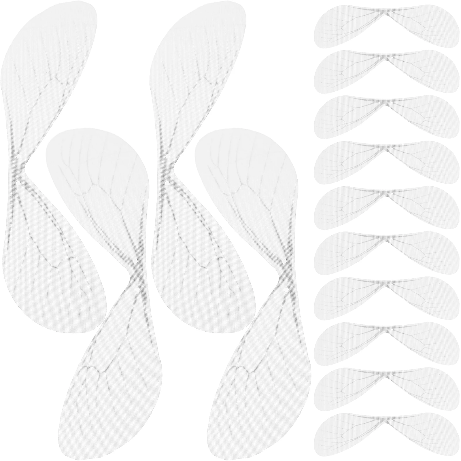 

50Pcs White Artificial Dragonfly Wing Decorations Unique Beautiful Design for Handmade Earrings Brooch DIY Jewelry Making Wing