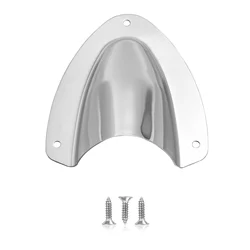 Clam shell Vent for Boat Optional 1 or 2, Size 3.24X2.16 Inch (57X55mm ), Stainless Steel Clamshell Vent, with Screws