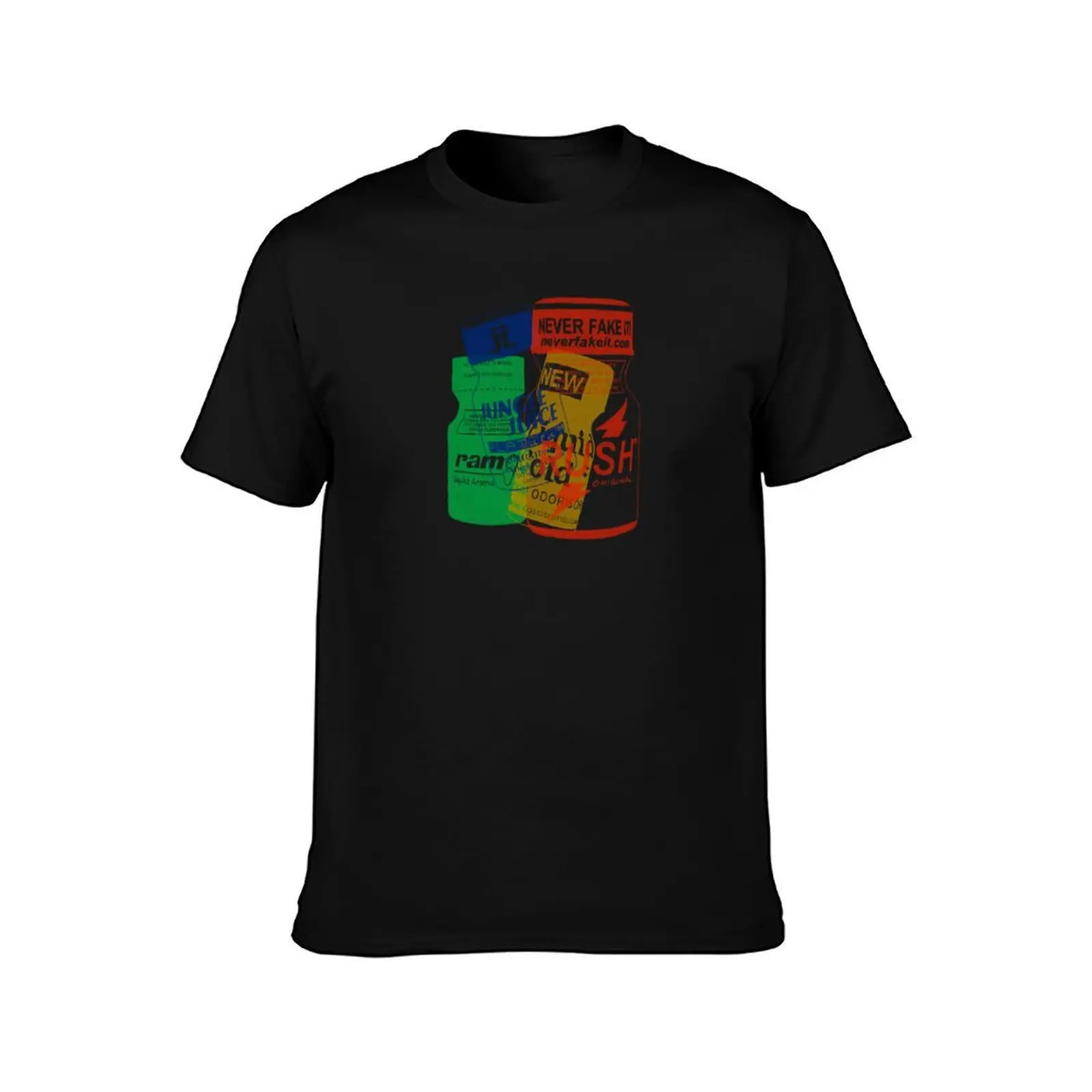 Poppers Collage T-Shirt Soft Cotton Print T-Shirt