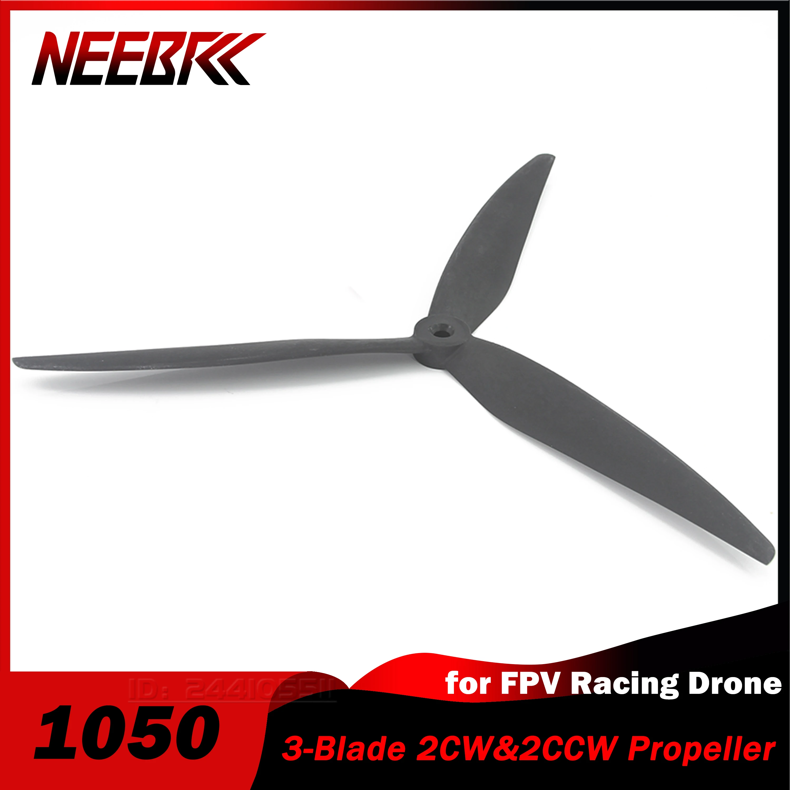 

2Pairs NEEBRC 1050 10X5X3 3-Blade CW&CCW Propeller for FPV Racing Drone Multirotor 10inch Cinelifter MarcoQuad Airplane Part Toy