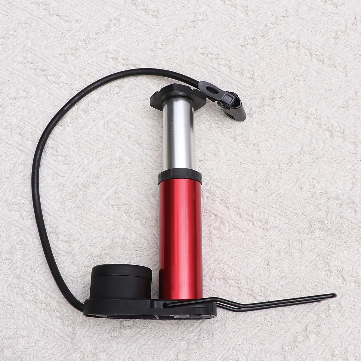 

Aluminum Alloy Mini Portable Tire Floor Pump High-Pressure Foot Activated Bike Inflator Universal Usa French Valve Dual Head