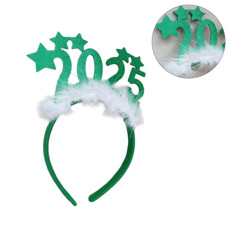 عيد الميلاد ستار عقال 2025 السنة الجديدة أغطية الرأس تأثيري بريق الملحقات