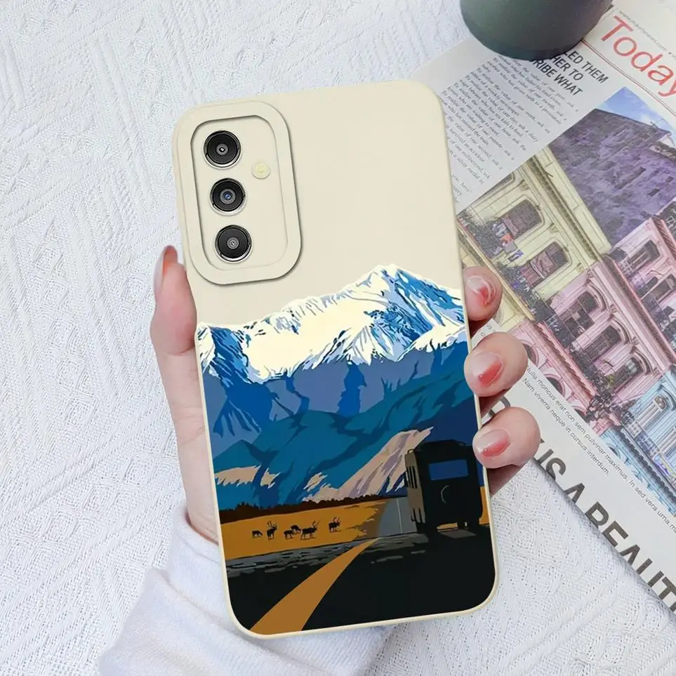 Fashion Case For Samsung Galaxy A14 A13 Sweet Girl Back Cover Camera Protection Coque For A 14 A13 Funda Phone Bags Bumper Shell image 6