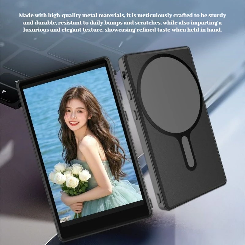 WIFI + บลูทูธหน้าจอแม่เหล็ก Vlog โปรเจคเตอร์ภาพวิดีโอ Selfie Stick รีโมทคอนโทรลสําหรับ iPhone และโทรศัพท์ Android