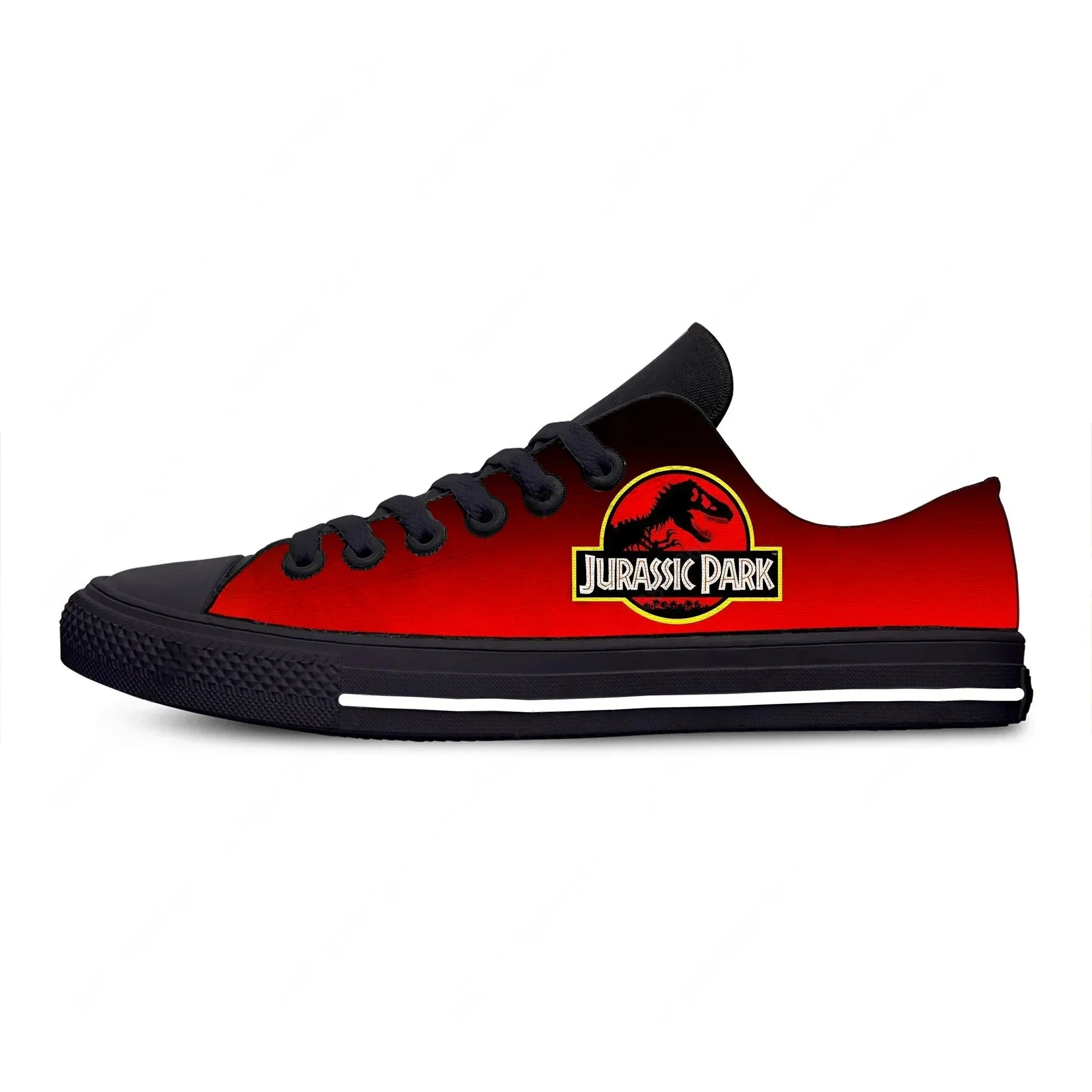 Zapatillas de Lona Casuales con Diseño de Dinosaurios de la Película Jurassic Park, Divertidas y Clásicas para Hombre y Mujer