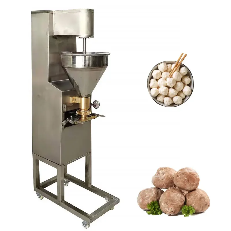 Home New Machine Meatball Manual 120v Small Fish Ball Make Production Electric Meatball Maker with Cook Bath