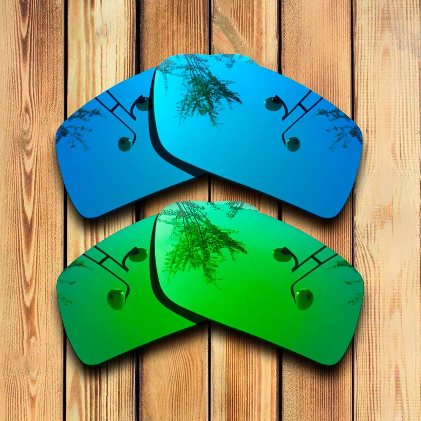 

100% Precisely Cut Polarized Replacement Lenses for Gascan small Sunglasses Blue& Green Combine Options