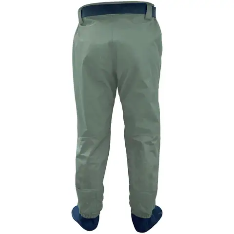 Andningsbara vadarbyxor med midjehöjd och 4-lagers slitstarka vattentäta vadarbyxor för män, flugfiske, jakt, kajakpaddling, utomhusbruk 10 best sales vadarbyxor - №7