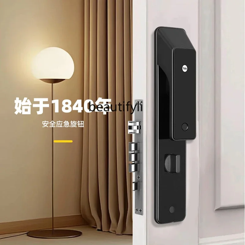 Household anti-theft door electronic lock Home door Office password lock Yale smart sliding door lock