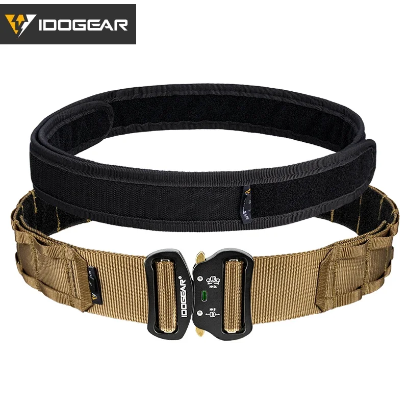 

Tactical gear 2 Inch Combat Belt Quick Release Buckle MOLLE Hunting Outdoor Sports Mens Belt Durable Two-in-One