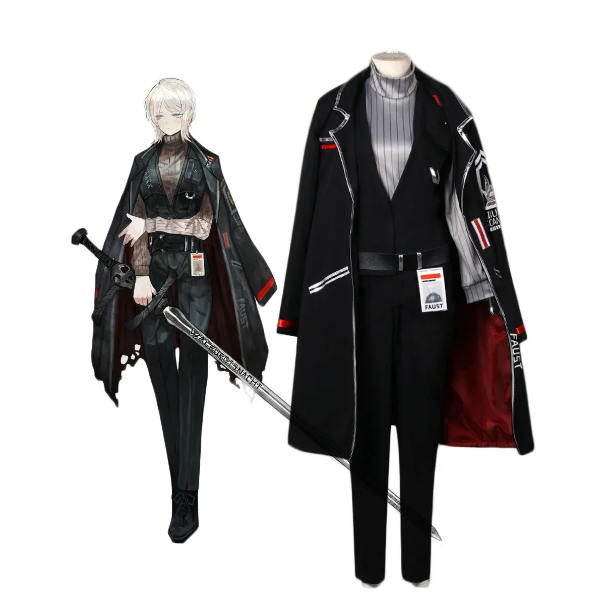

Limbus Company FAUST Cosplay Costume Custom Made Full Set for Men and Women
