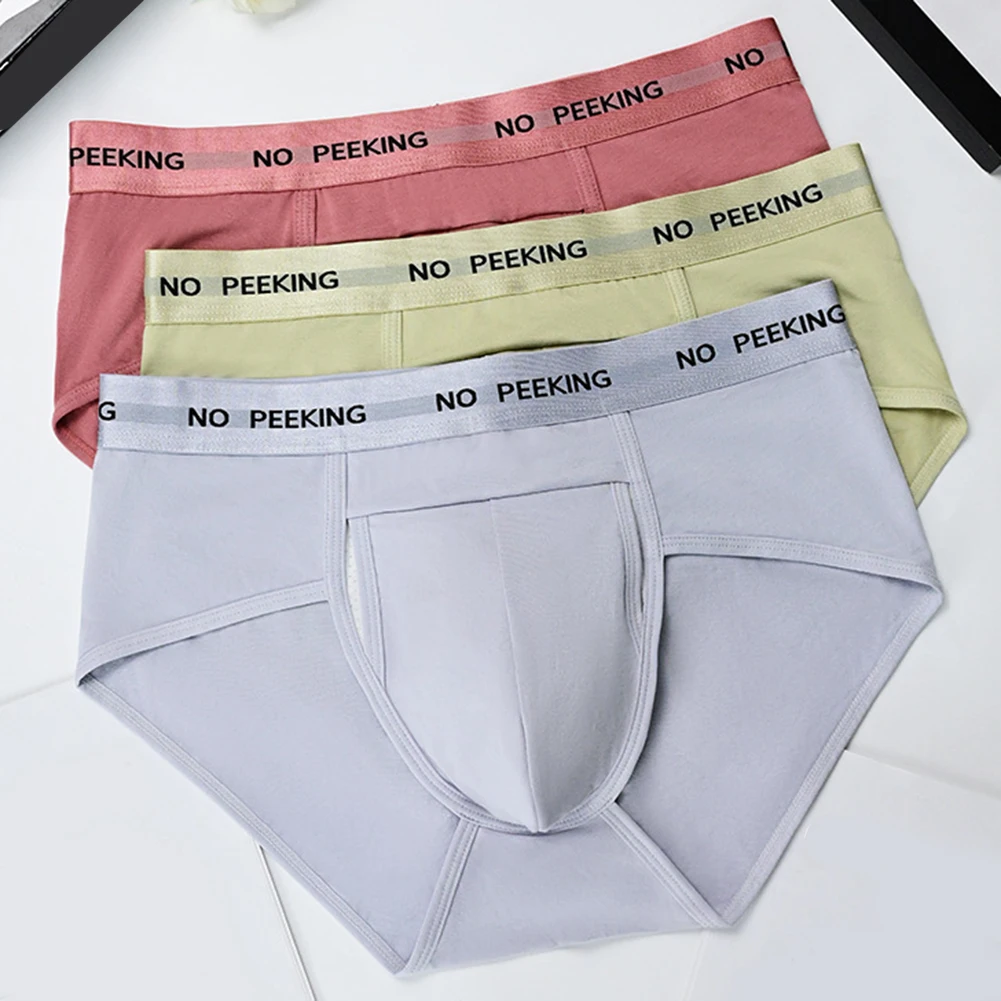 

Men\\\\\\'s Breathable Thin Boxer Briefs Underwear with No Strip Opening Pouch Design Comfortable Fit for Daily Wear