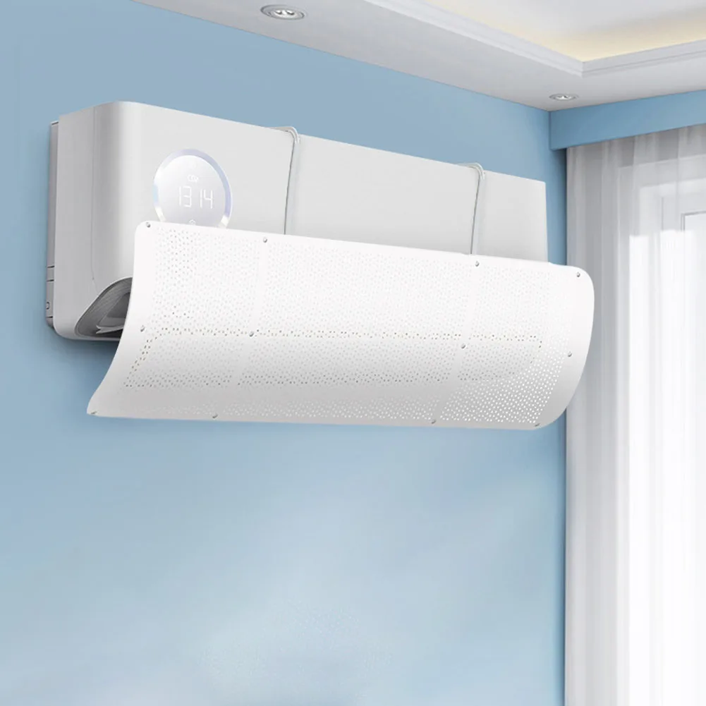 Parabrisas de aire acondicionado colgante, Deflector de viento de aire acondicionado de soplado antidirecto, Deflector de parabrisas de aire ajustable