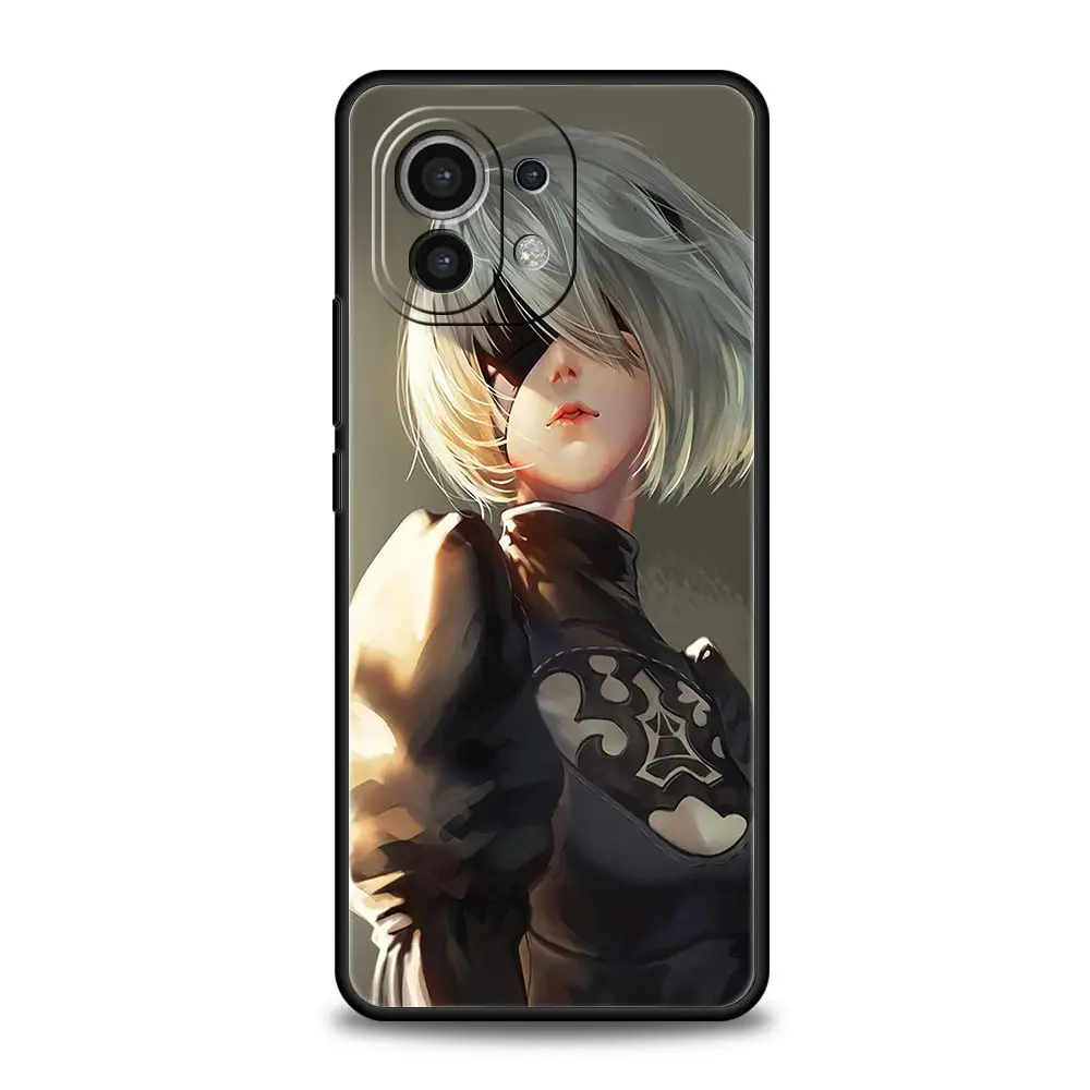 Nier Automata Cartoon Phone Case for Xiaomi Poco X3 NFC F3 M3 M4 Mi Note 10 12 11 Ultra 11T Pro 10T Lite 5G 9T 11i 11X Cover