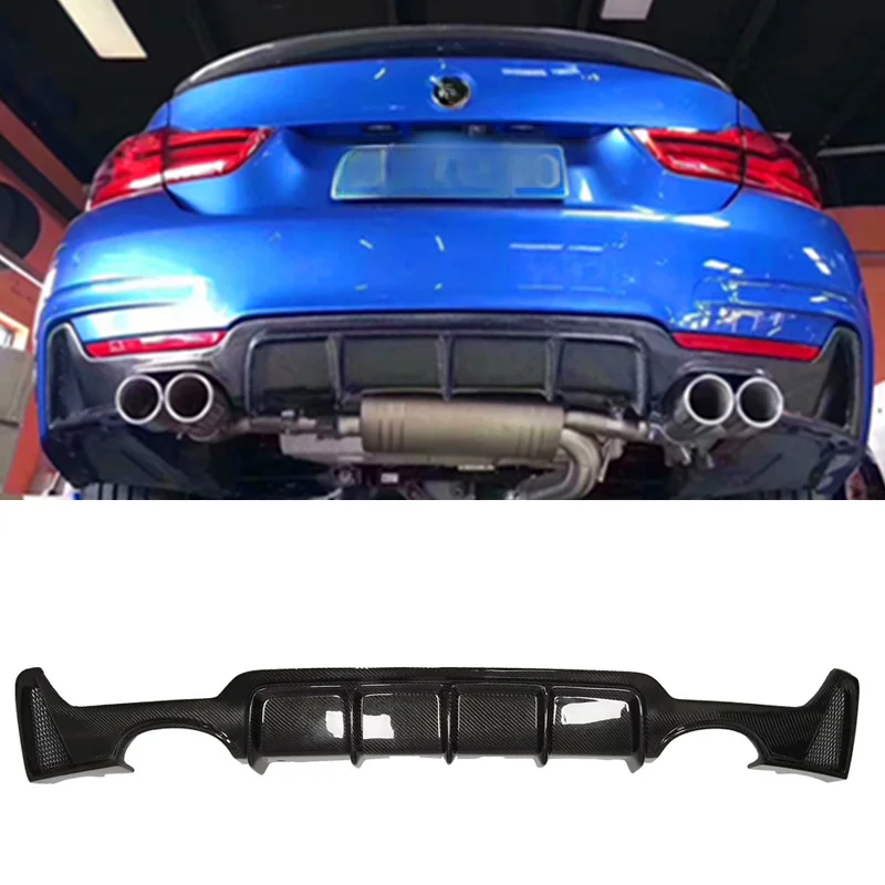 F32 F33 MP Style Two Sided Double Out High Quality Rear Diffuser Rear Bumper Lip Rear Splitter for BMW 4 Series F32 F33