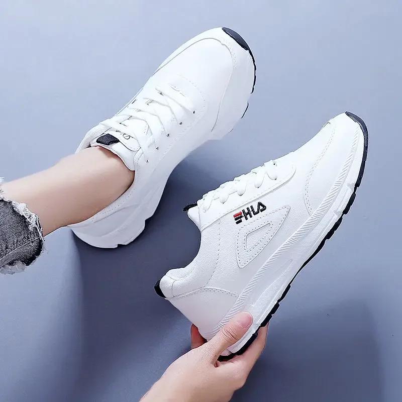 White Women Sneakers Casual Shoes Women\'s Sports Shoes Breathable Mesh Flats Woman Outdoor Jogging Shoes Lady Sneaker