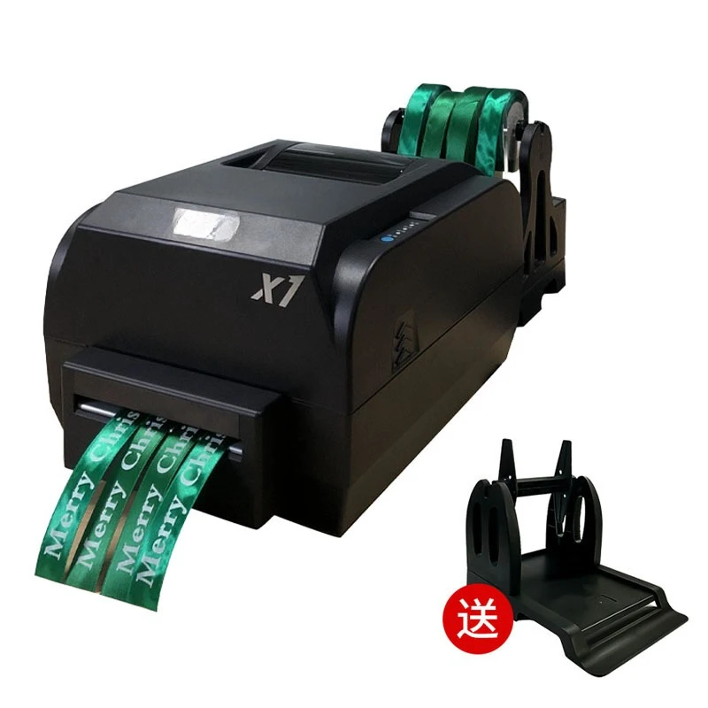 Ribbon gift belt printer  P103 flower basket streamer printing banner machine packaging ribbon elegiac printer
