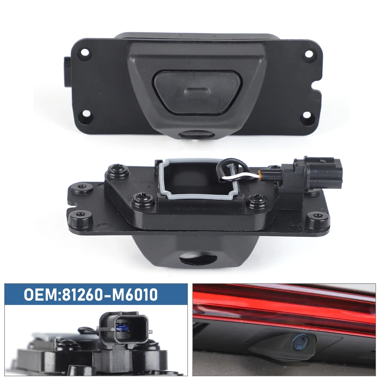 81260-M6010 Rear Trunk Handle Release Button 1PC Tailgate Switch For Kia Forte 2018 - 2023 Kia River 2013 K3 Cerato 81260M6010