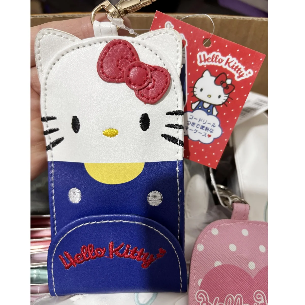 

sanrio cute telescopic stretched key bag kuromi hello kitty cinnamoroll my melody pendant keychain ring chain accessories