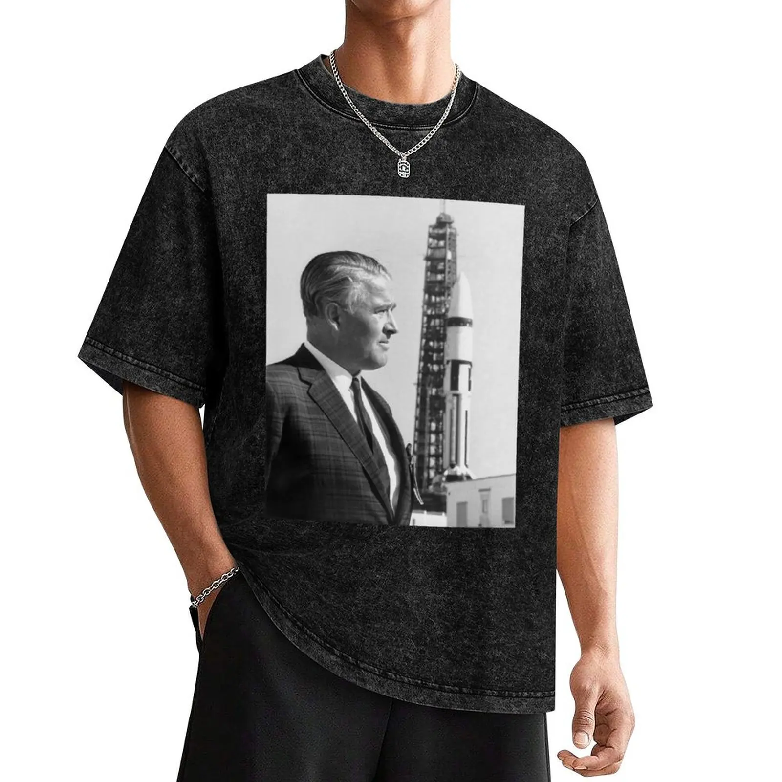 

Wernher von Braun at Kennedy Space Center - 1968 T-Shirt boys animal print tees sweat sublime t shirts for men