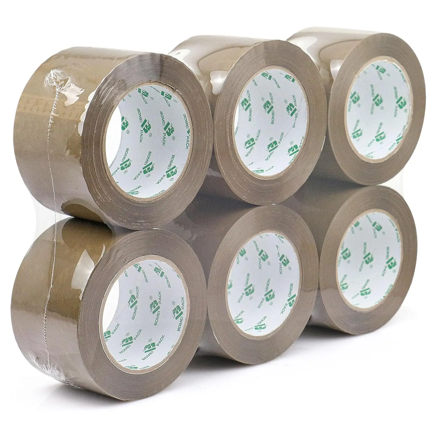 

3 inch Brown Packing Tape, 6 Refills Rolls Wide Packaging Tape for Moving, Shipping and Storage, 2.4 Mil x 110 Yards