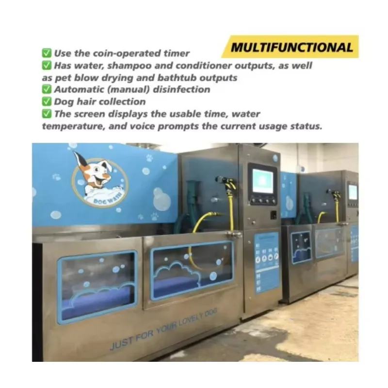 Máquina de Lavado de Perros de Autoservicio Personalizada, Soluciones Inteligentes, Higiénicas y Económicas para Negocios de Lavado de Mascotas, Fácil de Operar