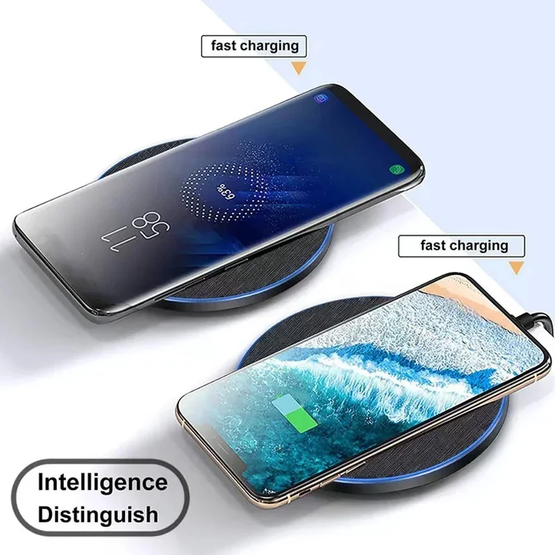 30W Ultra-Thin Fast Wireless Charger Pad for  iPhone 15 14 13 12 Samsung Galaxy S24 S23 S22 Wireless Induction Charging Station