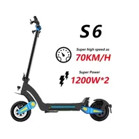 2025 New Electric Scooter S6 Peak 3400w Dual Motor 60v Electric Scooter Max Speed 75km/h 11 Inch Vacuum Tyres Foldable Escooter