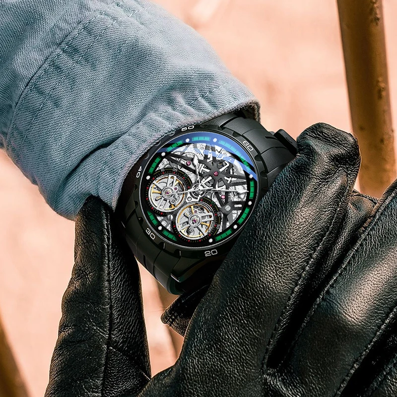 Erkek Modası Mekanik Saat, Tar - Open Heart Watch incelemesi ve fiyatı