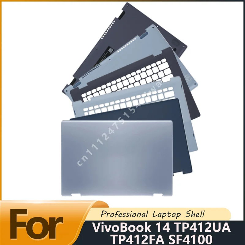 New  Laptop Screen Back Cover  Palmrest Bottom Replacement For VivoBook 14 TP412UA TP412FA SF4100